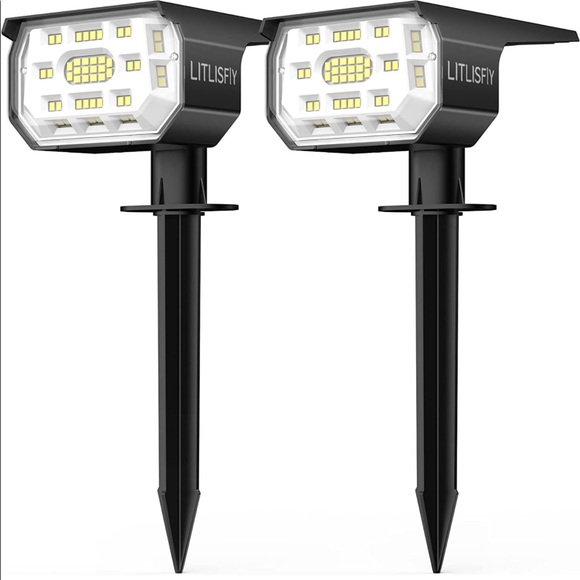 Other - Brand New Set of 2 Solar Spot Lights Outdoor Landscape 50 LEDs Auto On/Off